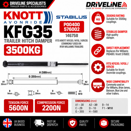 Knott kfg35 anhängerkupplung - kfg35,